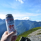 槍ヶ岳とビール