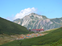 鷲羽岳と双六小屋